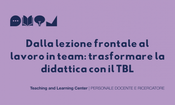 Evento per personale docente e ricercatore.